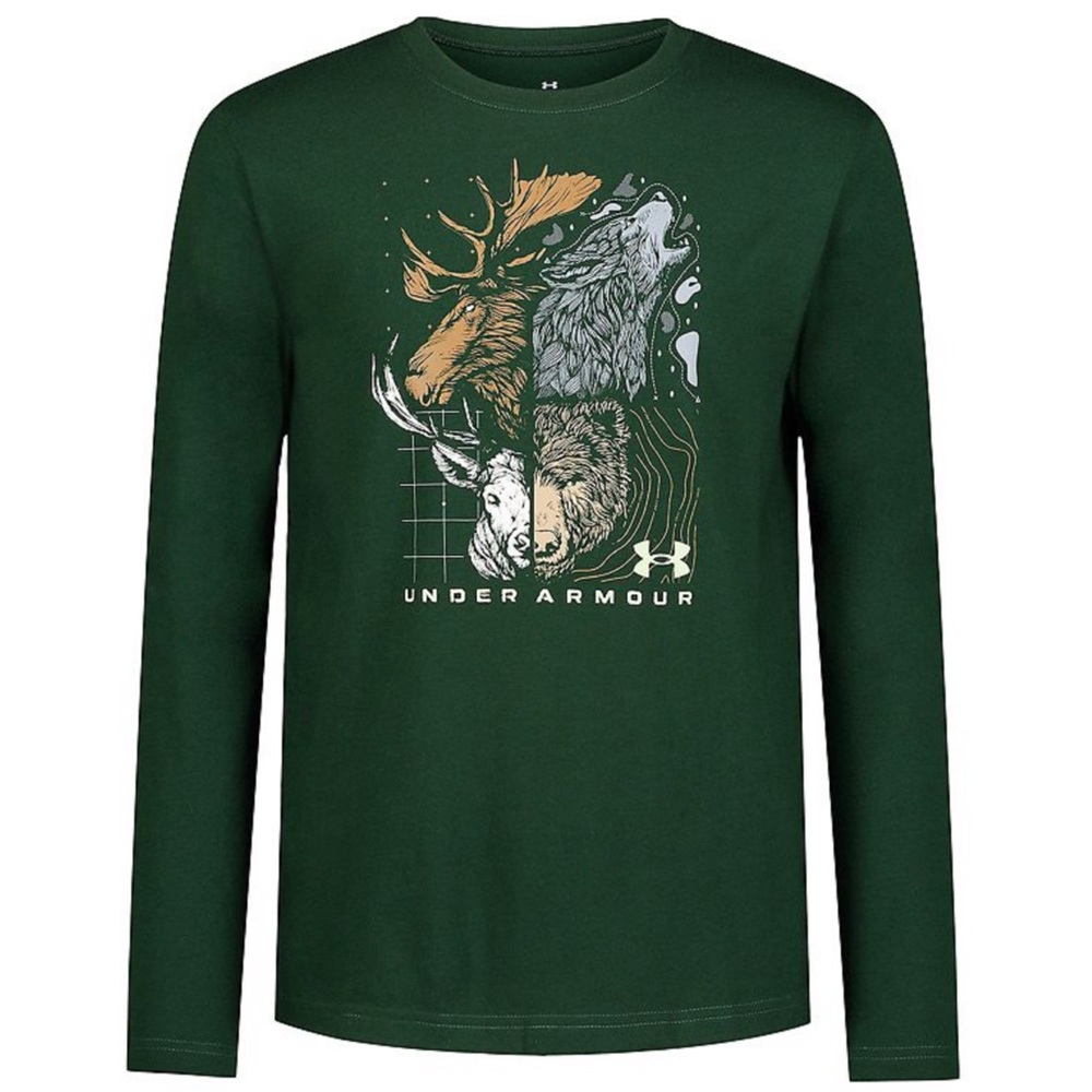 Under Armour Boys Animality Long Sleeve Outdoor Tee Shirt